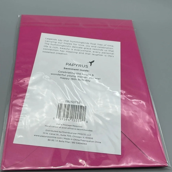 PAPYRUS 16th Birthday Card by Bella Pilar (Bright & Wonderful Young Woman) - Picture 9 of 9